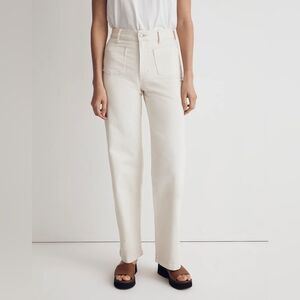 Madewell NWT Perfect Vintage Wide Leg Jeans Size 32 Patch Pocket Edition